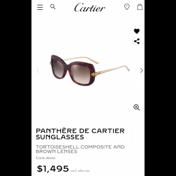 PANTHÈRE DE CARTIER SUNGLASSES🎀 - Picture 13 of 15